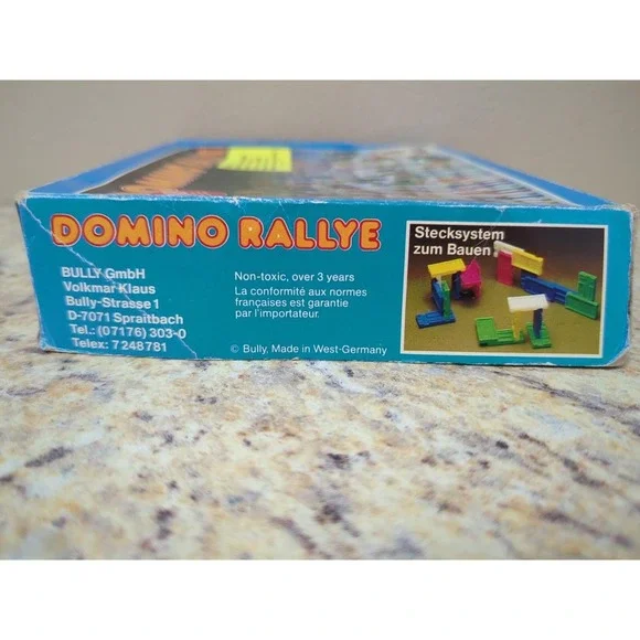 Domino Rallye Bully West Germany 1982 Glow In Dark Snap Together 92 Pieces Rare - Picture 5 of 16